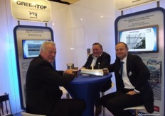 Leo Nugteren of Ridder Systems in conference with Hans van der Valk and Arno van Deursen of Van der Valk Systems