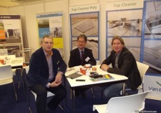 Tom Zwanenburg (Van der Waaij Machinebouw), John Berghman (Batist Aluminium Constructies) and Will Bakker (TST) together in one stand.