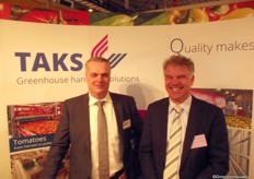 Cor Taks en Arie Meeuwissen van Taks Greenhouse Handling Solutions. Arie is het nieuwe gezicht binnen het bedrijf.