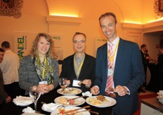 De Nederlandse tafel. Annette Meeder (Rijk Zwaan), Hans Verwege (Enza Zaden) en Wilco Van den Berg (GroentenFruit Huis).