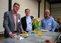 Henri van Hassel van GFK met Johan den Engelse van Frug I Com en Edwin From van Green Organics