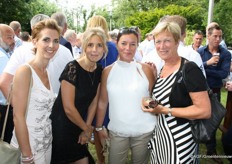 Silvia Hartensveld, Annemarie Barendse, Esther Groenewegen en erelid Ineke Zwinkels