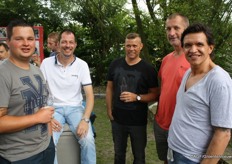 Nick de Ruiter, Richard Zuiderwijk, Eric Breedveld, Eric de Munck en Caby Flaton