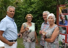 Leo Zwinkels, Mineke en Peter Schenkeveld en Marian Zwinkels