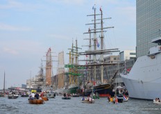 Het begin van de Sail-parade.