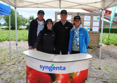 Het team van Syngenta: Marine Mares, Jan Hoogland, Ruud Roeven en Kris Goen