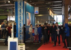 Ook de bank KBC was aanwezig met een stand.