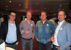 Stefan van Os, Norman van DOmburg, Tom Zwinkels en Stefan van der Ende