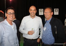 Frank van Veen en Edward Verbakel van VB Group en Piet Vijverberg