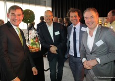 Mark Verweij (Verdi Import), Enrique Figee (Food Reflection), Ad van Olphen (Henri) en Rob Banken (Banken Champignons)