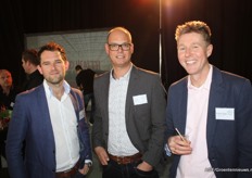 Dennis van Dijk (Logiqs), Alex Duindam (Kwekerij Piet Vijverberg) en Gert-Jan van Staalduinen (Logiqs)