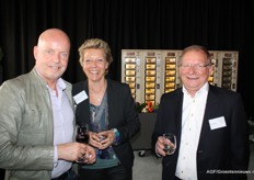 Paul Schriel (Global Green Team), Marianne van der Gragt (New Green Overseas) en Arjen Stolk