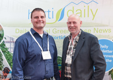 All the way from Canada; Craig Riesebosch and Vanzanten of Westland Greenhouse and Supplies.