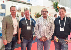 Dutch expats from the USA; Dennis van Alphen of Total Energy Group. Arie Luiten from Luiten Greenhhouses, Johan van de Bukel of Belucon and Arthur Kroon of De Gier Drives / Total Energy Group.