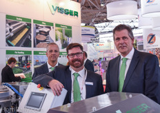 Olaf Dijkema, Aaron Bickel and Simon Kleinjan of Visser and Viscon North America.