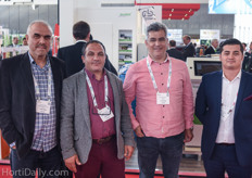 Turkish visitors; Rustem Senol of Tuiran Seraclik, greenhouse construction supervisor Sabri Ozcelik, Mehmet Gucin of Artcan and Ibrahim Yilmaz of Delphy.