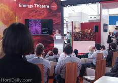 Illumitex' Rebecca Knight gave a presentation at the Energy Theatre.