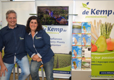 Hans van den Goor en Gloria Hernandez van De Kemp Plantenkwekerij bv.