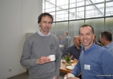 Kurt Zwemstra (HortiLux) en Arie van der Lugt (Plantenkwekerij van der Lugt)