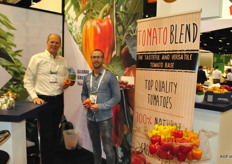 Arno Verboom en Marcel van der Pluijm, Global Green Team met natuurlijk de Enjoya paprika's en aandacht voor de Tomato Blend