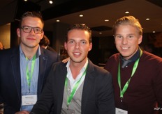 Niels Hendriks en Pim Leenheer van DailyFresh Logistics met Marcus Post van Post-Kogeko