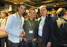 Stephan Vermeulen (SVS Salads), Bertus Schipper (Zoutewelle) en Bart Gouw (Aartsenfruit)