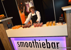 Evenementenhal biedt al haar bezoekers vitaminen aan. Smoothiebar