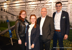 Christina, Marlize en Hugo Paans en Corné Verduijn van Erfgoed.