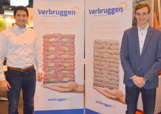 Verbruggen is leverancier van palletiseermachines. Tomas Cordonnier en Wouter Nederveen. In Spanje werkt Verbruggen samen met Manter Iberica.