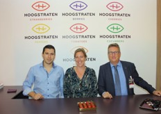 Bart Van Bael, Jolien Sportel en Luc Bruneel van Coöperatie Hoogstraten. Het bedrijf ziet het ieder jaar groter en drukker worden op de beurs.