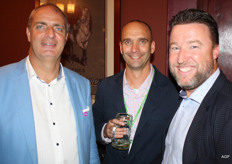 Jan Vellekoop (Peter Dekker Installaties), Rene Ruiter en Ferdi van Elswijk (Koppert Biological Systems)