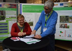 Gerjan Brouwer van Delphy en Herman Helsen van Wageningen UR, samen in gesprek