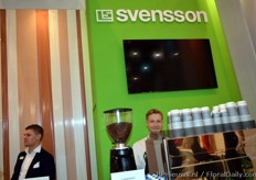 Ludvig Svensson is famous for screens and, last but not least, the trade fair barista