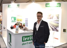 Salvatore Mavilia bij de gezamenlijke stand van Arrigoni & Irritec .