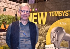 Dirk-Jan Haas van Hortiware, dealer van het tomsystem.