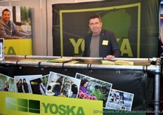 Pim Westbeek van Yoska was ook present op de beurs.