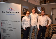 Thom Olsthoorn, Carlo Slaghuis en Kees Westerman van LS Palletgroep