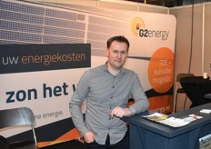 Arjan de Bruijn bemande de stand van G2 Energy.