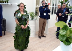 De groene schone van Air So Pure, die om aandacht niet verlegen zat