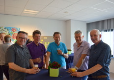 Harry Wubben (Harry Wubben Flowers), Hans van der Goes (Inca Orchids), Geert van de Sande (Nieuwkoop Paprika), Ton de Koning (Ton de Koning) en Pleun Struik (Kwekerij De Kade)