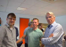 Arjan van Antwerpen (DLVge), Gerard Scholtes (Warmtecoöperatie Noordpolder Lansingerland) en Piet van Adrichem (FES Bedrijfsleven Oostland)