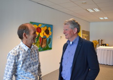 Louis Bouman (Bouman Anthuriums) en Charles van Harn (CDA Lansingerland)