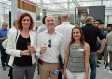 Diana van Duin, Michèl Kockelkoren (Agathos) en Juliana Holmo (Agristar do Brasil)