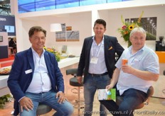 Martin van Ginkel, Dennis Janmaat (Gavita) and Filip Dumon (Hortiplan)