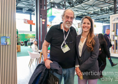 Glenn Behrmann (CEA Advisors en Growtainers) met Katia Zacharaki van Innophyte