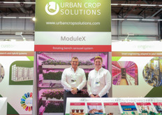 Jean-Pierre Coene en Maarten VandeCruys van Urban Crop Solutions waren weer erg blij deel te nemen aan de beurs met mooie projecten in het vooruitzicht