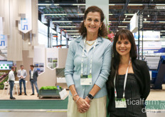 Suzanne Pruitt van de Indoor AgCon met Erika Summers van Thrive AgTech