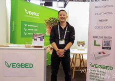 Albert Lin van Vegbed presenteerde zijn biologisch afbreekbare substraat voor microgreens