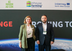 Yuliya Bondarenko en Subhan Mammadov van de DLG waren erg enthousiast over de aankomende Inhouse Farming show in November