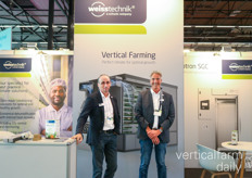 Evgeny Andrachnikov en Christoph Löhner met Weisstechnik die gelukkig weer meer projecten krijgen voor vertical farming